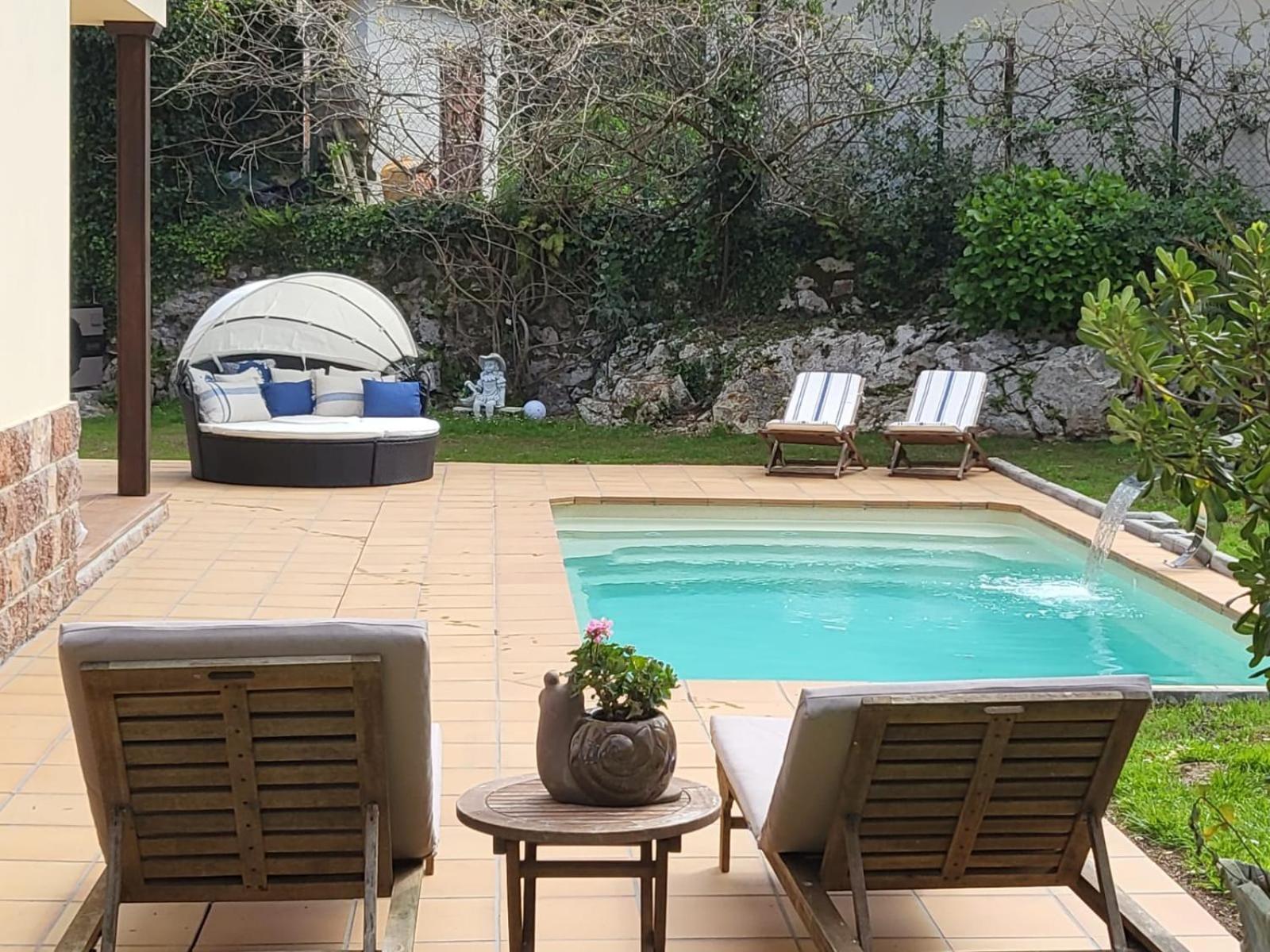 Casa frente a los Bufones de Pria Villa Llames de Pría Habitación foto